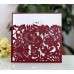 Pocket Invitation Card Lavender Laser Greeting Card Rose Pattern